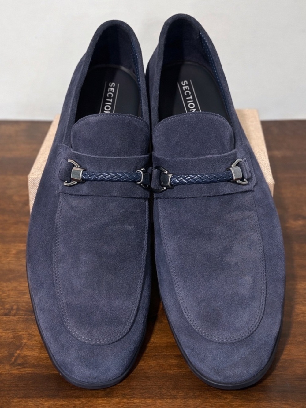 Section X Blue Suede Bit Loafers Men’s 9 Brazil Made